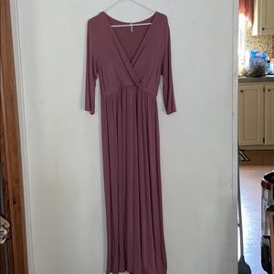 XL Mother Bee maternity dress blush color